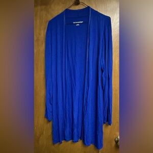 Soft Surroundings Royal Blue Open Cardigan NWT